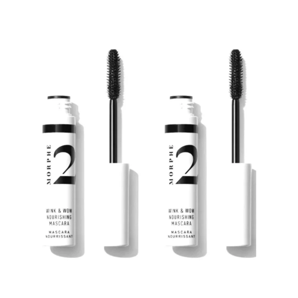 Morphe 2 Wink & Wow Nourishing‎ Mascara Black 8g 0.28oz Set of 2 New